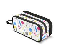 Kcldeci Astuccio per matite con diverse palline e sport, grande capacità, per ufficio, scuola, adolescenti, ragazze, ragazzi, uomini, donne e adulti, Multicolore, 8.86*3.54*4.33in
