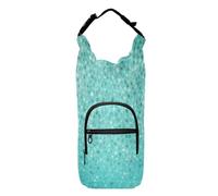 Kcldeci Borsa porta bottiglia d'acqua, a pois, isolata, con tracolla e tasche, per uomo/donna, per camminare, escursionismo, campeggio, Multicolore, Taglia unica