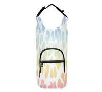 Kcldeci Borsa porta bottiglia d'acqua, borsa a tracolla isolata con tracolla e tasche, per uomo/donna, escursionismo, campeggio, Multicolore, Taglia unica
