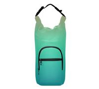 Kcldeci Borsa porta bottiglia d'acqua, colorata e lineare sfumata arcobaleno, isolata, con tracolla e tasche, per uomo/donna, passeggiate, escursionismo, campeggio, Multicolore, Taglia unica
