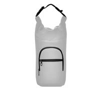 Kcldeci Borsa porta bottiglia d'acqua, isolata, color argento, con tracolla e tasche, per uomo/donna, per camminare, escursionismo, campeggio, Multicolore, Taglia unica