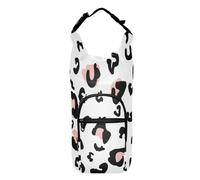 Kcldeci Borsa porta bottiglia d'acqua, leopardata, isolata, con tracolla e tasche, per uomo/donna, passeggiate, escursionismo, campeggio, Multicolore, Taglia unica
