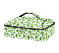 Kcldeci Borsa termica isolata per alimenti caldi o freddi, borsa termica per alimenti caldi o freddi, borsa tote isolata per il giorno di San Patrizio Lucky Clover per Potluck Cookout feste, picnic,