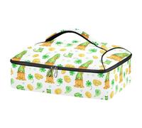 Kcldeci Borsa termica isolata per alimenti caldi o freddi, borsa termica per cibo caldo o freddo, borsa tote isolata con gnomo Happy St Patricks Day per Potluck Cookouts feste, picnic, lasagne,