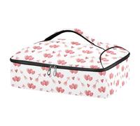 Kcldeci Borsa termica per alimenti a forma di cuore per San Valentino, per cibi caldi o freddi, borsa tote isolata per potluck cookout, feste, picnic, lasagne, Multicolore, Taglia unica, casa