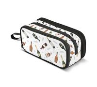 Kcldeci Bottiglie di alcol astuccio grande capacità astuccio portapenne per ufficio scuola adolescente ragazza ragazzo uomo donna adulto, Multicolore, 8.86*3.54*4.33in