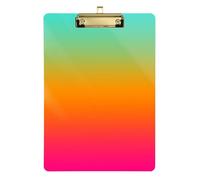 Kcldeci Cartelline colorate lineari in acrilico sfumato standard A4 formato lettera, per scuola, scuola, ufficio, per bambini, studenti, insegnanti, oro, 30,5 x 22,9 cm