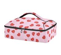 Kcldeci Contenitore termico per alimenti a forma di cuore per San Valentino per cibi caldi o freddi, borsa termica per cibi caldi o freddi, borsa tote isolata per potluck cookout, feste, picnic,