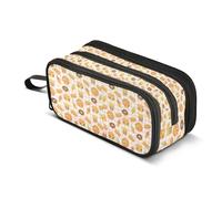 Kcldeci Doughnut Hotdog Ice Cream Pencil Case Grande Capacità Astuccio Portapenne per Ufficio Scuola Teen Ragazza Ragazzo Uomini Donne Adulto, Multicolore, 8.86*3.54*4.33in