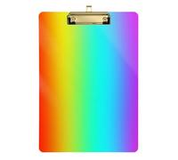 Kcldeci Lavagna in acrilico sfumato sfumato standard A4 formato lettera per aula scuola e ufficio uso per bambini, studenti, insegnanti, argento 30,5 x 22,9 cm
