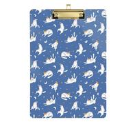 Kcldeci Tavoletta portablocco in acrilico con gatti che dormono con cielo stellato, formato A4, per scuola, scuola, ufficio, per bambini, studenti, insegnanti, oro, 30,5 x 22,9 cm