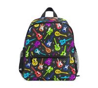 Kcldeci Zaino per bambini, collezione di chitarre, per ragazze e ragazzi, zaino per la scuola materna, per bambini dai 3 ai 6 anni
