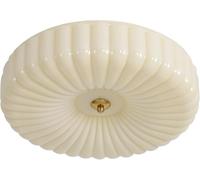 KCO Illuminazione Rotonda Grande LED Montaggio A Filo Luce di Soffitto Giallo A Coste Vetro A Filo Luce di Montaggio A Filo Metà Secolo Moderna Camera Da Letto Plafoniera Illuminazione Da Soffitto