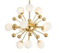 KCO Lighting Lampadario Sputnik Lampada a sospensione moderna in stile Mid Century Modern, lampada a sospensione moderna in vetro smerigliato per soggiorno e sala da pranzo (11 luci)