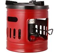 Kcolic Riscaldamento Extra Olio, Fornelli Cherosene con Fornello Olio, Fornello Campeggio Portatile, Petrolio con Potenza Fuoco Regolabile, Attrezzi Campeggio Red