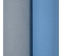 KCS 2 pezzi di tessuto Aida in cotone per ricamo a punto croce, 38 x 45 cm (colore celeste+schiuma di mare, 16 ct)