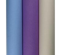 KCS 3 scatole di tessuto Aida in cotone per punto croce, 38 x 45 cm, 18 ct, panna, celeste, lavanda