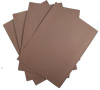 KCS 4 pezzi di tessuto a punto croce in cotone AIDA da 30,5 x 45,7 cm, 14 ct, colore: marrone