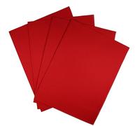 KCS 4 pezzi di tessuto Aida in cotone per punto croce, 14 ct, 30,5 x 45,7 cm (rosso)