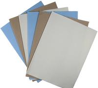 KCS Tela aida in cotone per punto croce, 16 ct, 30 x 45 cm, 4/6 pezzi (6 pezzi, celeste+kaki+bianco antico)