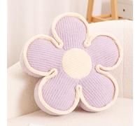 Kcvvcr Cuscino a forma di fiore, morbido cuscino da pavimento a forma di fiore, cuscino decorativo per divano, letto (35 cm, lavanda)