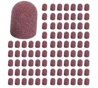 Kcvzitrds 150 Pezzi Strisce di Levigatura Bloccano Cappelli Senza Presa Cappuccio di Levigatura 80 120 180 13X19Mm Trapano Unghie Elettrico Manicure Pedicure-02