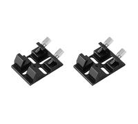 Kcvzitrds 2 x Coda di rondine di ricercatore multifunzione con supporto adattatore per occhiali di guida viti di bloccaggio per telescopio, nero