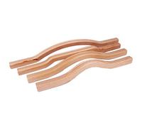 Kcvzitrds 4 pezzi Guasha Raschietto a forma di bastone, realizzato in legno naturale, grande area Gua Sha, set per schiena a spalla, collo in vita, gamba Guasha Strumenti quadrati