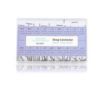 Kcvzitrds 90 pezzi di tubo di collegamento rimovibile per cinturino 35/38 mm costellazione chiusura strumento di riparazione orologio per orologi, Come indicato.