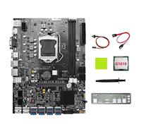 Kcvzitrds MèRe B75 12GPU BTC Mining + CPU G1610 + SATA + supporto per grasso termico 2XDDR3 RAM scheda madre B75 12USB Miner