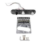 Kcvzitrds Piastra di Controllo Pre-Cablata per Chitarra Elettrica TL a 6 Corde e Piastra Ponte, Ricambi per Chitarra Elettrica,