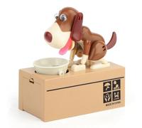 Kcvzitrds Salvadanaio a forma di cane carino - un regalo di Natale ideale per i bambini, incoraggiando il risparmio con un esercizio meccanico interessante