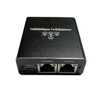 Kcvzitrds Splitter Gigabit Ethernet 1 a 3 Splitter Rj45 Adattatore di Estensione LAN 1000 Mbps 4 Porte 1 a 3 Adattatore di Rete LAN RJ45