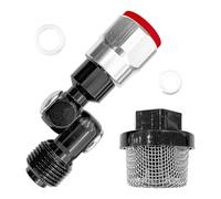 Kcvzitrds Spruzzatore Senza Aria con Filettatura da 7/8 Pollice Girevole a 180 Gradi con Kit Setaccio per Spruzzo di Vernice Senza Aria