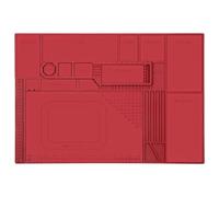 Kcvzitrds Tappetino di Riparazione Resistente al per Lavori Elettronici, Può ospitare Multimetro, Saldatore e Strumenti di Riparazione.