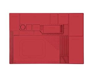 Kcvzitrds Tappetino di Riparazione Resistente al per Lavori Elettronici, Può ospitare Multimetro, Saldatore e Strumenti di Riparazione.