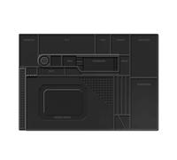 Kcvzitrds Timbro magnetico in silicone per la riparazione della scheda madre del telefono cellulare e del computer con tappetino di riparazione di posizionamento della vite nero