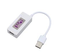 KCX 017 Misuratore di Potenza Corrente di Tensione USB, Multimetro USB Tester di Tensione e Corrente Tester di Potenza Multifunzionale, Rilevatore di Tensione di Corrente di