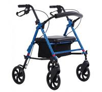 KD Deambulatore Rollator Pieghevole in Alluminio 4 ruote seduta poggiaschiena