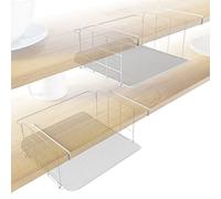 KD Essentials 2x Sotto-Scaffale e Cestello Portaoggetti, rete a maglia - Organizzatore universale e pratico cestello appendibile per la cucina e l'armadio dispensa (bianco, facile da pulire)