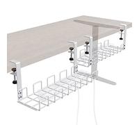 KD Essentials - Supporto per cavi da scrivania, bianco | M, filo