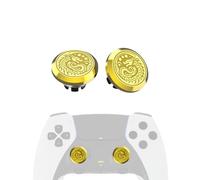 KD.FLY Levette in metallo per controller bordo PS5, 2 pezzi, kit di ricambio per joystick personalizzato per controller PS5 DualSense Edge, parti di accessori per levette metalliche in alluminio