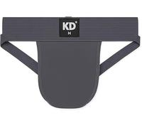 KD Willmax Sospensorio da palestra in cotone biologico, cintura da 7,6 cm, morbido e resistente, Grigio Confezione 1, XL