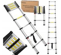 KD4073 Leggera Scala Telescopica In Alluminio 10 Gradini 3,2m Max 150kg