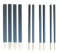 KD89 Assortimento di 10 cabroni in legno con carta abrasiva di forma piatta, rotonda, semirotonda e triangolare, grana da 120 a 400., Nero