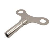 KD89 Chiave di carica tipo farfalla in acciaio nichelato per orologi, pendoli, vecchi o moderni, campanelli, scatola musicale, pendoli da camino, contoise, occhio di manzo (n. 6 = 3,75 mm)