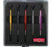 KD89 Horotec MSA01.020 (01.020-D) Set di cacciaviti di precisione con inserti in alluminio e acciaio inossidabile - Made in Switzerland