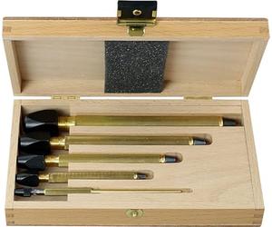 KD89 Horotec MSA02.027 - Mandrini in ottone, 4 teste quadrate e 1 testa rotonda, ottone