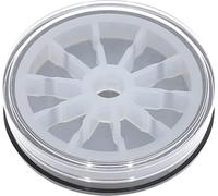 KD89 Horotec MSA17.585-35 - Scatola in plastica per forniture di orologeria con 10 scomparti, Ø 35 mm, prodotto in Svizzera., Nero