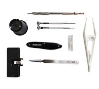 KD89 Kit di attrezzi per orologiaio - Contiene 8 strumenti per cambiare i braccialetti e la manutenzione degli orologi - Made in Germany, Nero